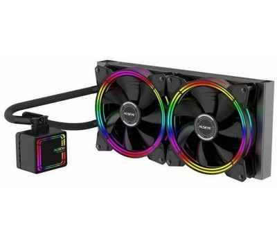 ALSEYE Система водяного охлаждения H280, 4-pin, RGB, 140мм, черный, retail