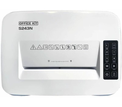 шредеры OFFICE KIT Уничтожитель бумаг S243N 3,9х38, P-4, 3.9х38 мм, 35 лист. одновременно, 35л [ok3938s243n]