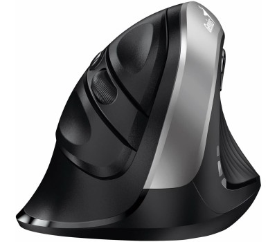 Мышь беспроводная GENIUS Мышь беспроводная Ergo 8250S /Вертикальная/бесшумная/800-1200-1600 dpi/оптический/6 кнопок/USB-приемник/2,4 ГГц/батарея AA/серебристый (31030031401)