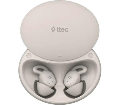 TWS наушники TTEC Наушники беспроводные AirBeat Dream TWS Bluetooth In-Ear Sleep Headset. Цвет: бежевый