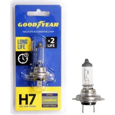 Лампа галогенная GOODYEAR GY017123 лампа галогенная автомобильная Н7 12V 55W PX26d Long Life (блистер)