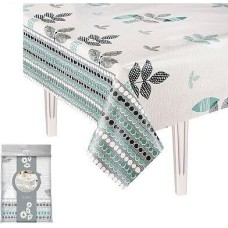 скатерть БЕЗ ТМ Скатерть коллекция Лён с бейкой, Перспектива, арт. 617/6 130х110 (+/-6)см (108230)