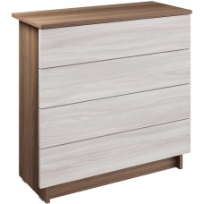 Модульная мебель МЕБЕЛЬ-КОМПЛЕКС ЛАЙТ Комод 4Я Шимо темный/Шимо светлый