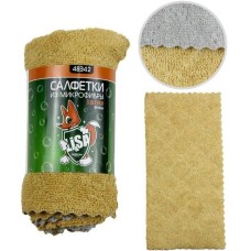 Набор салфеток LI-SA из экстраплотной микрофибры в наборе (3 шт-30х30см) универсальные, плотность 300г/м2 48342