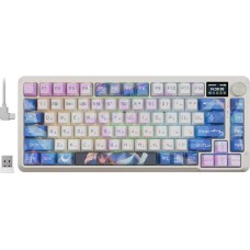 DEFENDER Клавиатура беспроводная Redragon Flekact Pro (Флекакт Про) фиолетовый/белый (USB/BT, 81 клавиша) (72616)