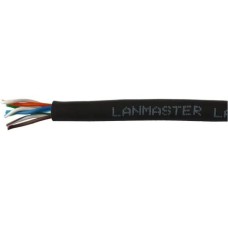 LANMASTER Кабель информационный LAN-5EUTP-HFLT-BK кат.5E UTP 4 пары 24AWG LSZH внутренний 305м черный