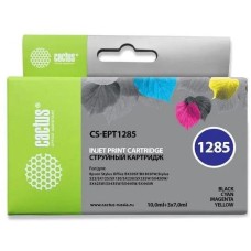 Картридж струйный CACTUS Картридж струйный CS-EPT1285 T1285 черный/голубой/пурпурный/желтый набор (31мл) для Epson Stylus SX125/SX425W/SX420W/S22/Office BX305F/BX305FW с чипом