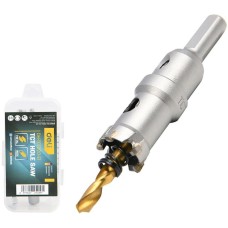 DELI Коронка по металлу твердосплавная с центрирующим сверлом DH-TCT020-E1 диаметр 20мм, шестигранный хвостовик