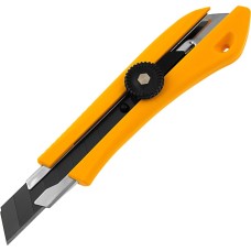 DENZEL Нож, 18 мм, сменное лезвие, SK4, метал. направляющая, винтовой фиксатор 78943