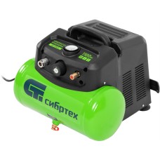 СИБРТЕХ Компрессор воздушный безмаслянный BL 1100/6 1100Вт, ресивер 6 литров, 180 л/мин 58059