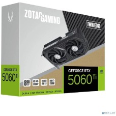 Видеокарта ZOTAC Видеокарта GAMING GeForce RTX 5060 Ti Twin Edge 8Gb DDR7 128 bit 2407/2572 MHz 3*DP/HDMI 2*FAN (ZT-B50610E-10M) RTL