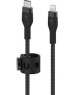 BELKIN Кабель BoostCharge PRO Flex USB-C-Lightning Braided Silicone Cable. Длина: 1м. Цвет: черный