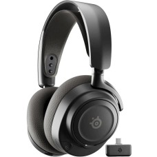 STEELSERIES Гарнитура игровая Arctis Nova 7 Gen 2, для компьютера и игровых консолей, мониторные, Bluetooth/радио, черный [61730]