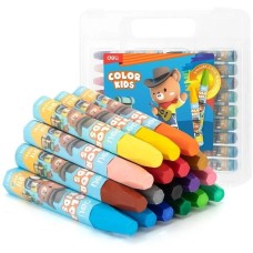 DELI Масляная пастель EC20114 Color Kids шестигр. 18цв. пл.кор