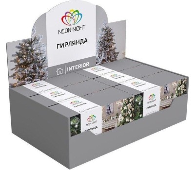 Электрогирлянды NEON-NIGHT (303-049) Гирлянда Твинкл Лайт 10 м мультиколор