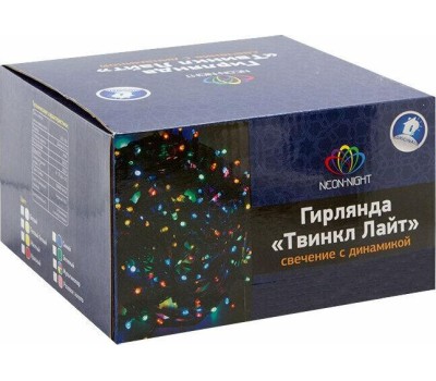 Электрогирлянды NEON-NIGHT (303-049) Гирлянда Твинкл Лайт 10 м мультиколор