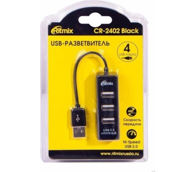 Хаб RITMIX CR-2402 черный
