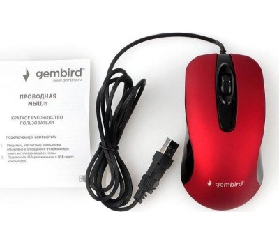 Мышь GEMBIRD (15096) MOP-400-R