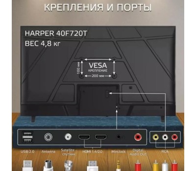 Телевизор HARPER 40F720T