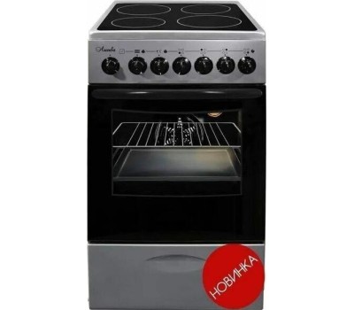 Плита электрическая ЛЫСЬВА ЭПС 43р4МС (EF4006MK00) жемчужно-светло-серая