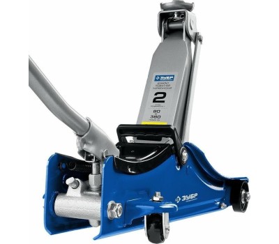 Домкрат ЗУБР 43058-2 подкатной, 2,0т