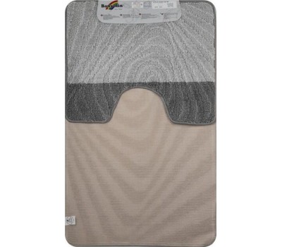 Коврик д/ванной комнаты САНАКС 00230 Коврик в ванную SILVER 202020 двойной АНТРАЦИТ 60х100+50х60см