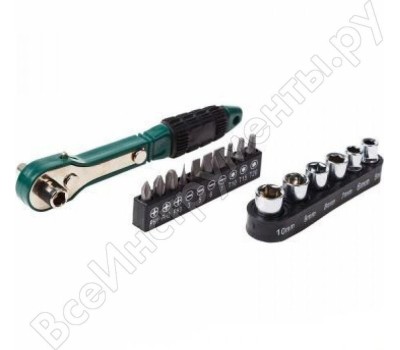 Наборы головок торцевых и насадок со вставками REXANT (12-6070) НАБОР ГОЛОВОК И БИТ С КЛЮЧОМ-ТРЕЩОТКОЙ 17 ПРЕДМЕТОВ