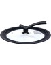 Крышка MALLONY VETRO-SPECIAL, мультиразмер: 24/26/28см, из закал стекла с рукояткой soft-touch (007421)