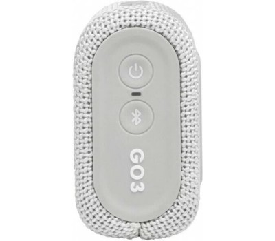Колонка портативная JBL GO 3 WHITE белая (JBLGO3WHT) [ПИ]