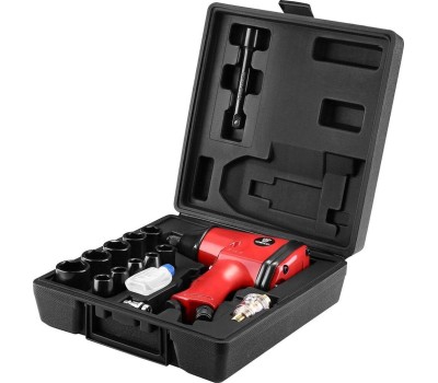 Гайковерт пневматический ударный DEKO DKPT01 SET 3 в чемодане с набором 16 предметов 018-1101