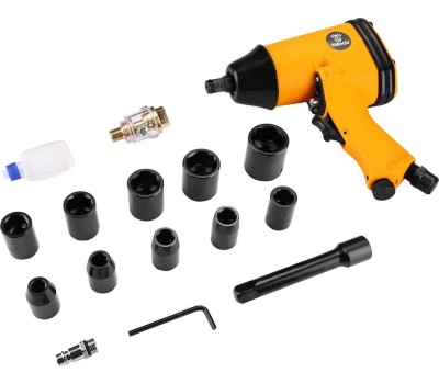 Гайковерт пневматический ударный DEKO DKPT01 SET 3 в чемодане с набором 16 предметов 018-1101