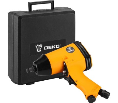 Гайковерт пневматический ударный DEKO DKPT01 SET 3 в чемодане с набором 16 предметов 018-1101