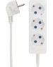 Удлинитель PROCONNECT (13-4208) 3 ГНЕЗДА, 1,5М, 3Х0,75 ММ2, С/З, БЕЛЫЙ