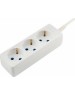 Удлинитель PROCONNECT (13-4208) 3 ГНЕЗДА, 1,5М, 3Х0,75 ММ2, С/З, БЕЛЫЙ