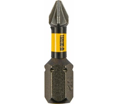 Набор бит DENZEL Набор бит торсионных PZ1x25 мм, лазерная обработка шлица, сталь S2, 10 шт. 11686