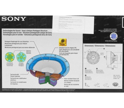 Автосабвуфер SONY XS-NW1200 30см