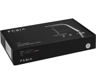 Смеситель для кухни FABIA 9656 Смеситель для кухни, шаровый, с гибким черным изливом , корпус квадратный, цвет ЧЕРНЫЙ.