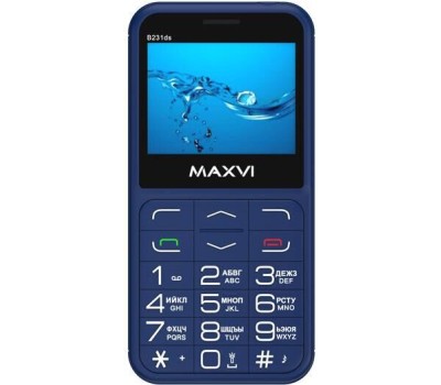 Телефон мобильный MAXVI B231ds Blue