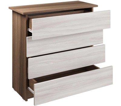 Модульная мебель МЕБЕЛЬ-КОМПЛЕКС ЛАЙТ Комод 4Я Шимо темный/Шимо светлый