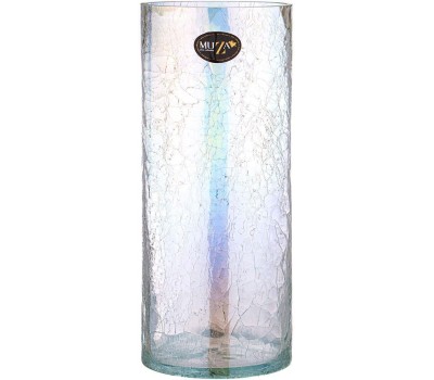 Ваза MUZA 380-628 CRACLE WHITE ЦИЛИНДР 14,6*35см