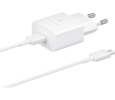 СЗУ SAMSUNG Сетевое зарядное устройство EP-T1510N, USB-C, 15Вт, 2A, белый [ep-t1510nwegeu]