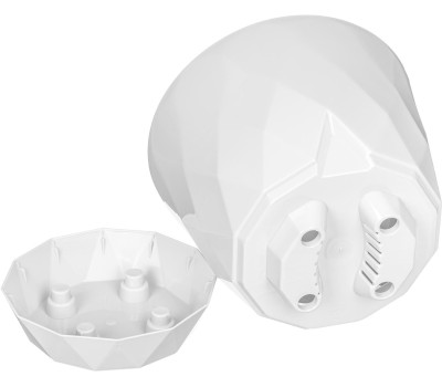 Горшок цветочный HOMVER Laurel D220мм, 4,5л с поддоном (белый) 221611029/01