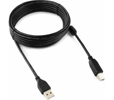 Gembird CCF-USB2-AMBM-15 USB 2.0 кабель PRO для соед. 4.5м AM/BM позол.конт., фер.кол., пакет