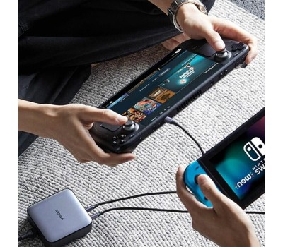 UGREEN Зарядное устройство CD328 (90928) Nexode 100W 1*USB-A+3*USB-C Desktop Fast Charger. Цвет: серый