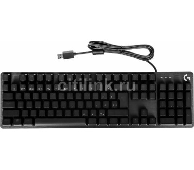 LOGITECH Клавиатура G413 SE, проводная, USB, механическая, заводское нанесение кириллицы, черный [920-010438]