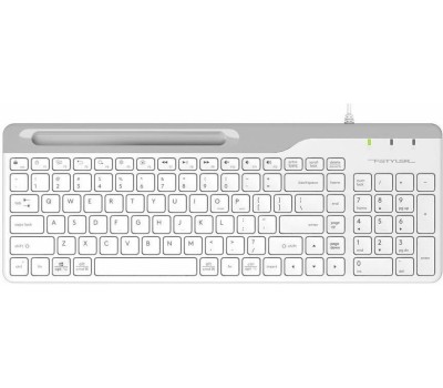 A4TECH Клавиатура Fstyler FK25 белый/серый USB slim [1530217]