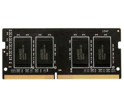 AMD RADEON Модуль памяти R9 Gamers Series Black Gaming Memory R948G3206S2S-UO 8GB DDR4 3200 SO DIMM Non-ECC, CL16, 1.2V, Bulk (182279) {50}