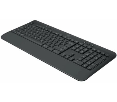 LOGITECH Клавиатура K650, беспроводная, USB, Bluetooth/Радиоканал, мембранная, с гравировкой, черный [920-010954]