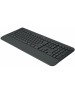 LOGITECH Клавиатура K650, беспроводная, USB, Bluetooth/Радиоканал, мембранная, с гравировкой, черный [920-010954]