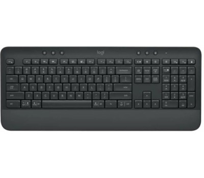 LOGITECH Клавиатура K650, беспроводная, USB, Bluetooth/Радиоканал, мембранная, с гравировкой, черный [920-010954]